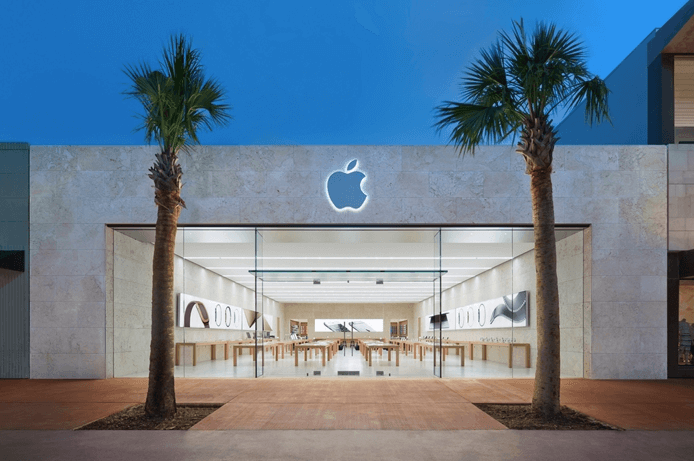 Apple na Lincoln Road em Miami.
