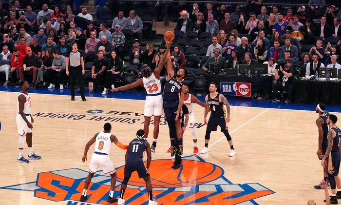 New York Knicks no Madison Square Garden em Nova York.