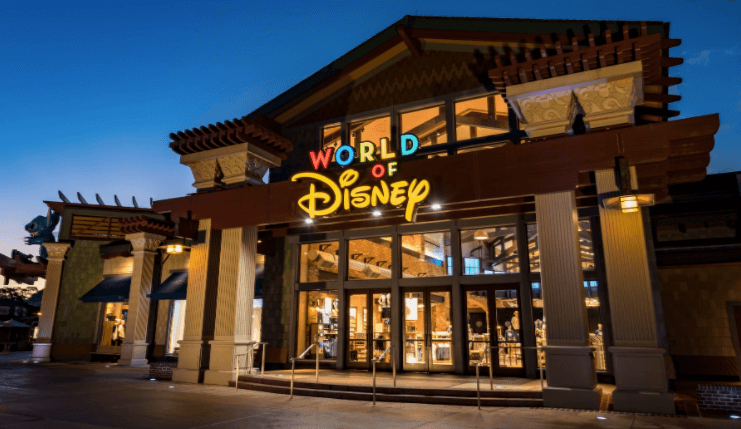Loja World of Disney, maior loja Disney do Mundo.