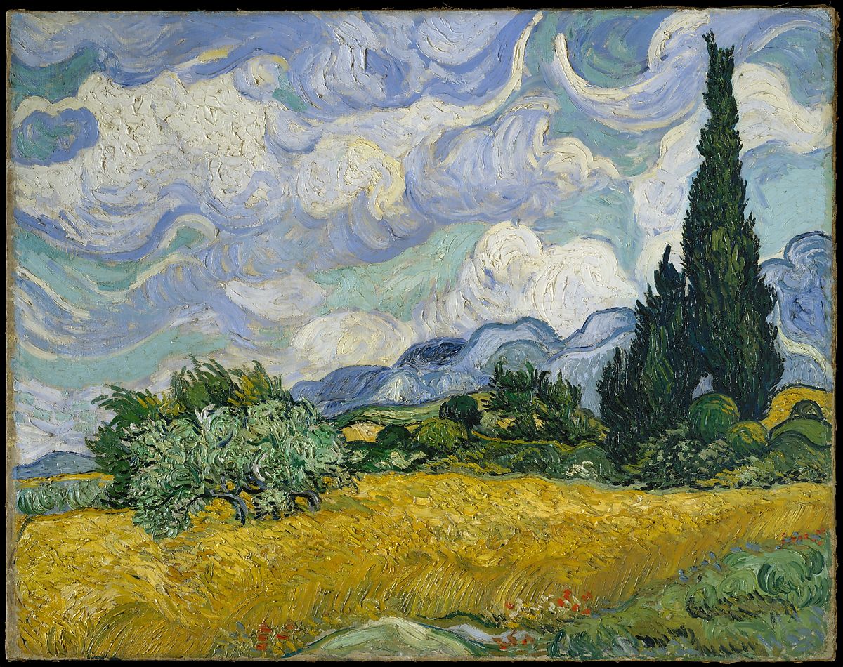 Famosa pintura de Van Gogh no Metropolitan Museum of Art em Nova York.