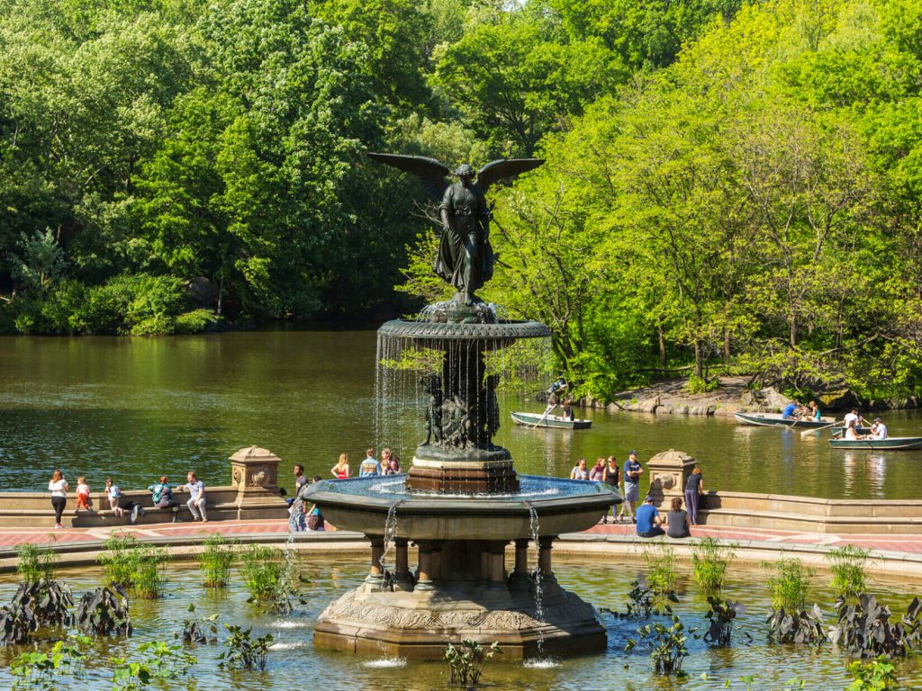 Bethesda Fountain, no Central Park em Nova York.